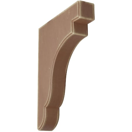 Ekena Millwork 1 3/4"W x 8 1/2"D x 11"H Bedford Wood Vintage Decor Bracket, Weathered Brown BKTWD02X09X11BEBR